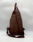 Unbranded Brown Multi Pocket Sling Backpack