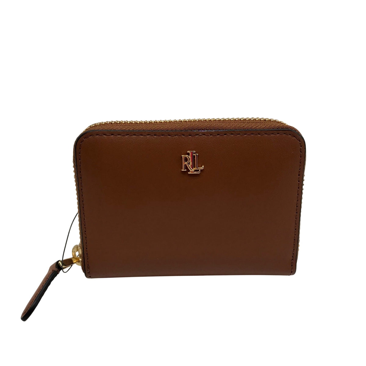 Ralph Lauren Brown Leather Zip Wallet