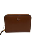 Ralph Lauren Brown Leather Zip Wallet
