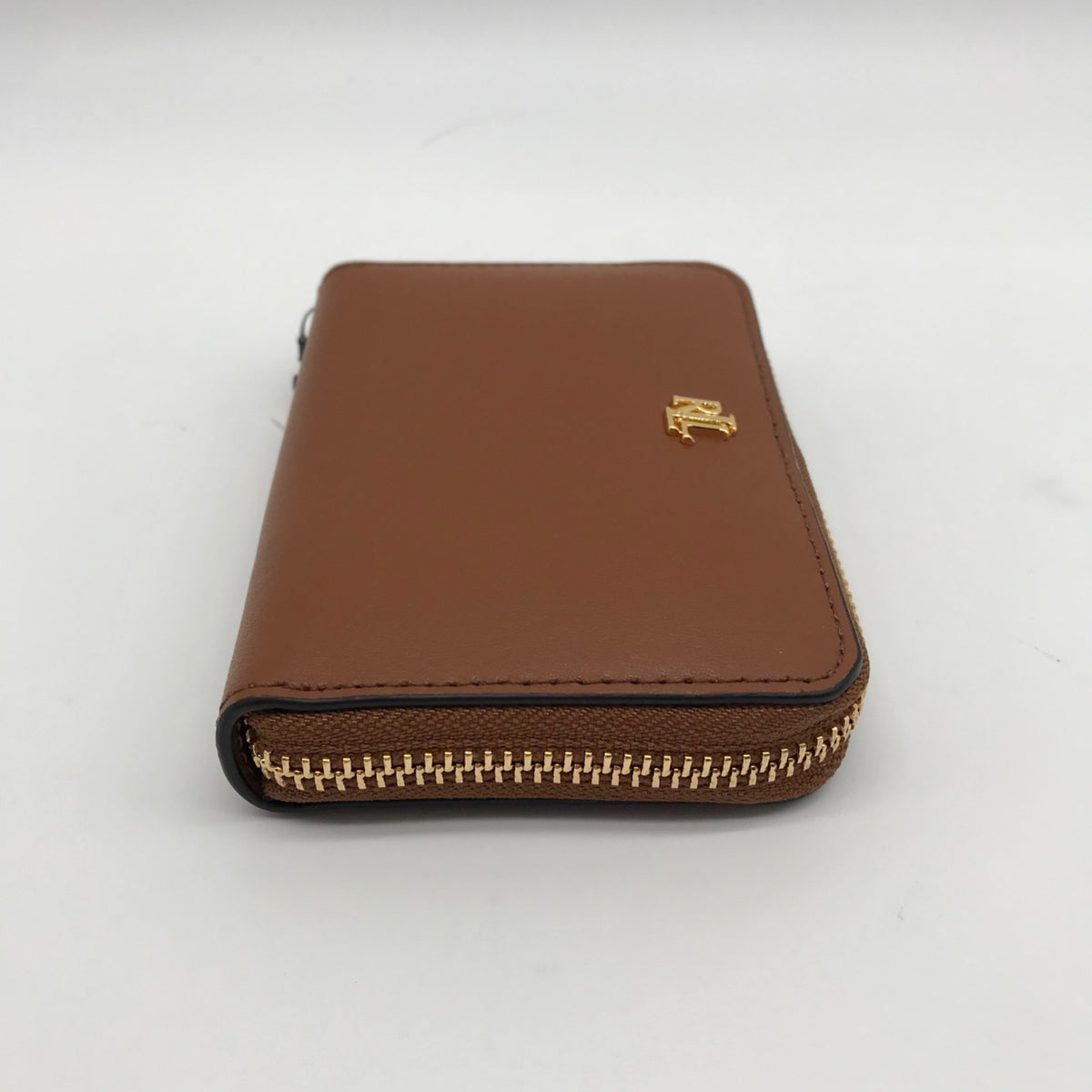 Ralph Lauren Brown Leather Zip Wallet