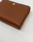 Ralph Lauren Brown Leather Zip Wallet