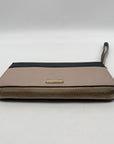 Kate Spade Laurel Way Taupe and Black Colorblock Zip Around Wallet