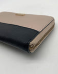 Kate Spade Laurel Way Taupe and Black Colorblock Zip Around Wallet