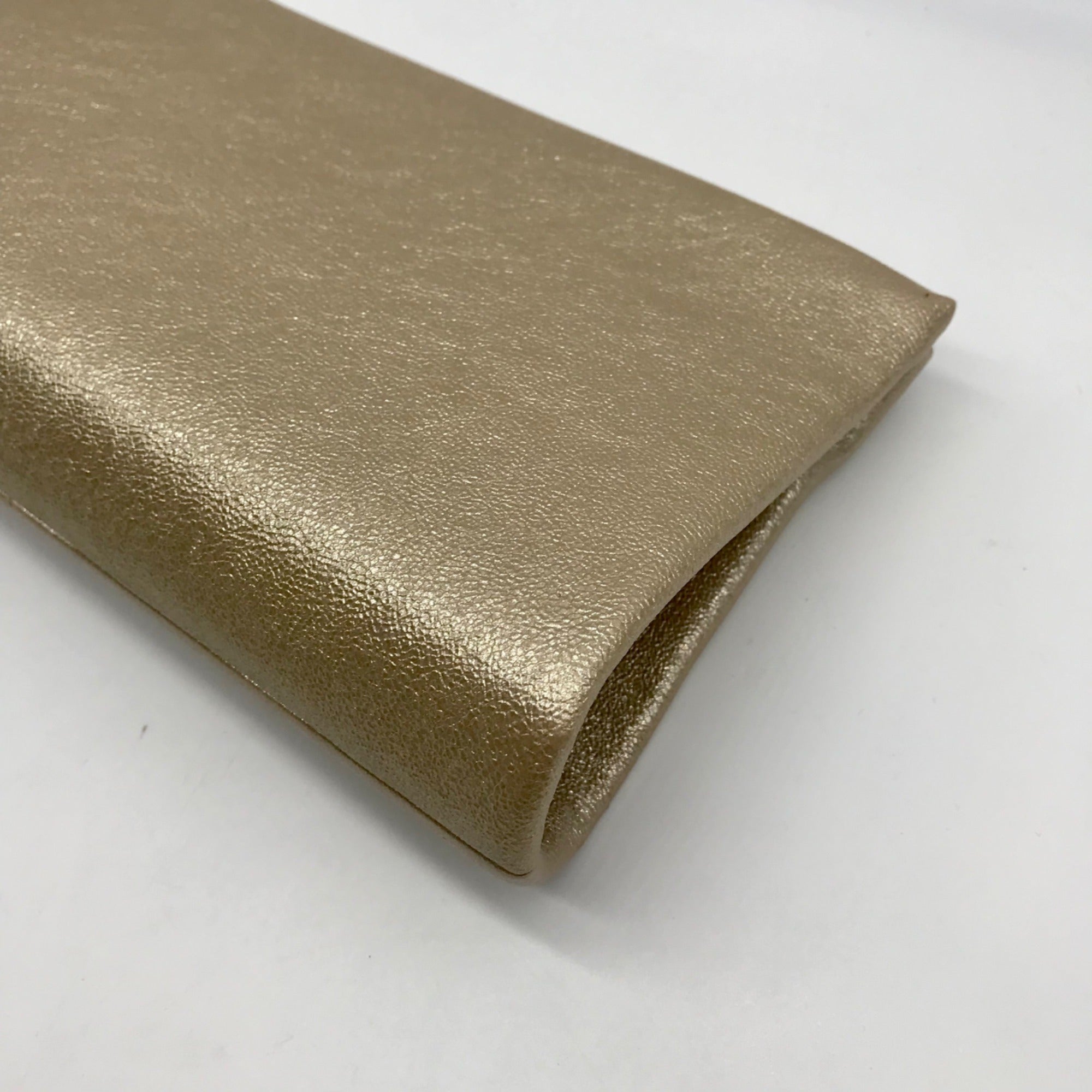 Aqua Gold Metallic Chain Convertible Clutch