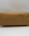 Kate Spade Tan Leather Quilted Tote Bag With Matching Wallet