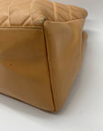 Kate Spade Tan Leather Quilted Tote Bag With Matching Wallet