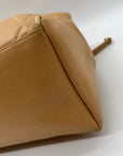 Kate Spade Tan Leather Quilted Tote Bag With Matching Wallet