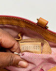 Dooney & Bourke Gray Coated Canvas Monogram Print Crossword Tote Bag