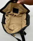 Coach Chealsea Black Pebbled Leather Satchel Bag 10953