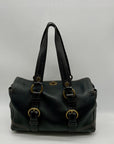 Coach Chealsea Black Pebbled Leather Satchel Bag 10953