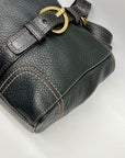 Coach Chealsea Black Pebbled Leather Satchel Bag 10953