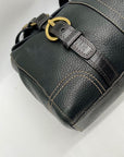 Coach Chealsea Black Pebbled Leather Satchel Bag 10953
