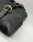 Coach Chealsea Black Pebbled Leather Satchel Bag 10953