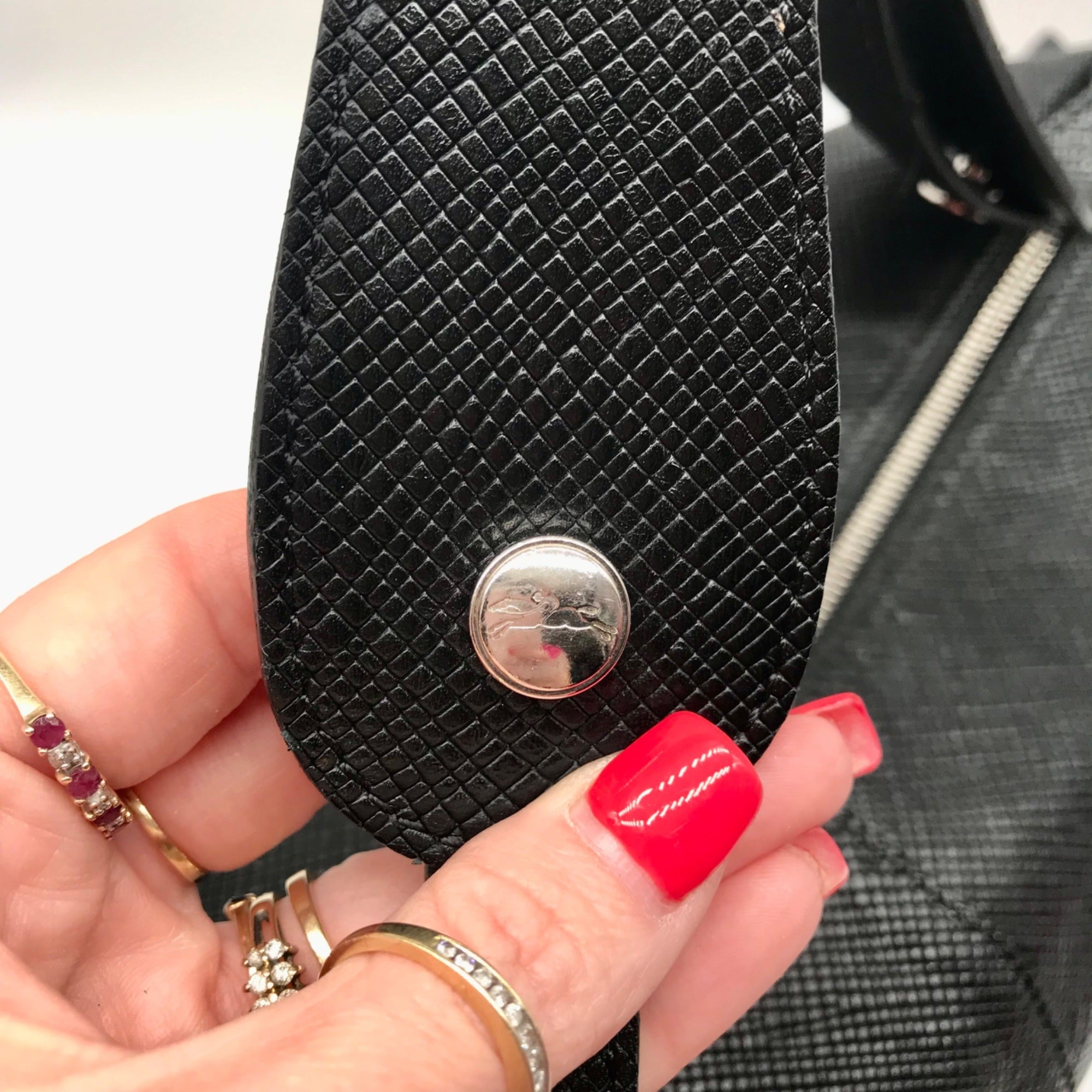 Longchamp Black Leather Hobo Bag