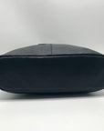 Longchamp Black Leather Hobo Bag