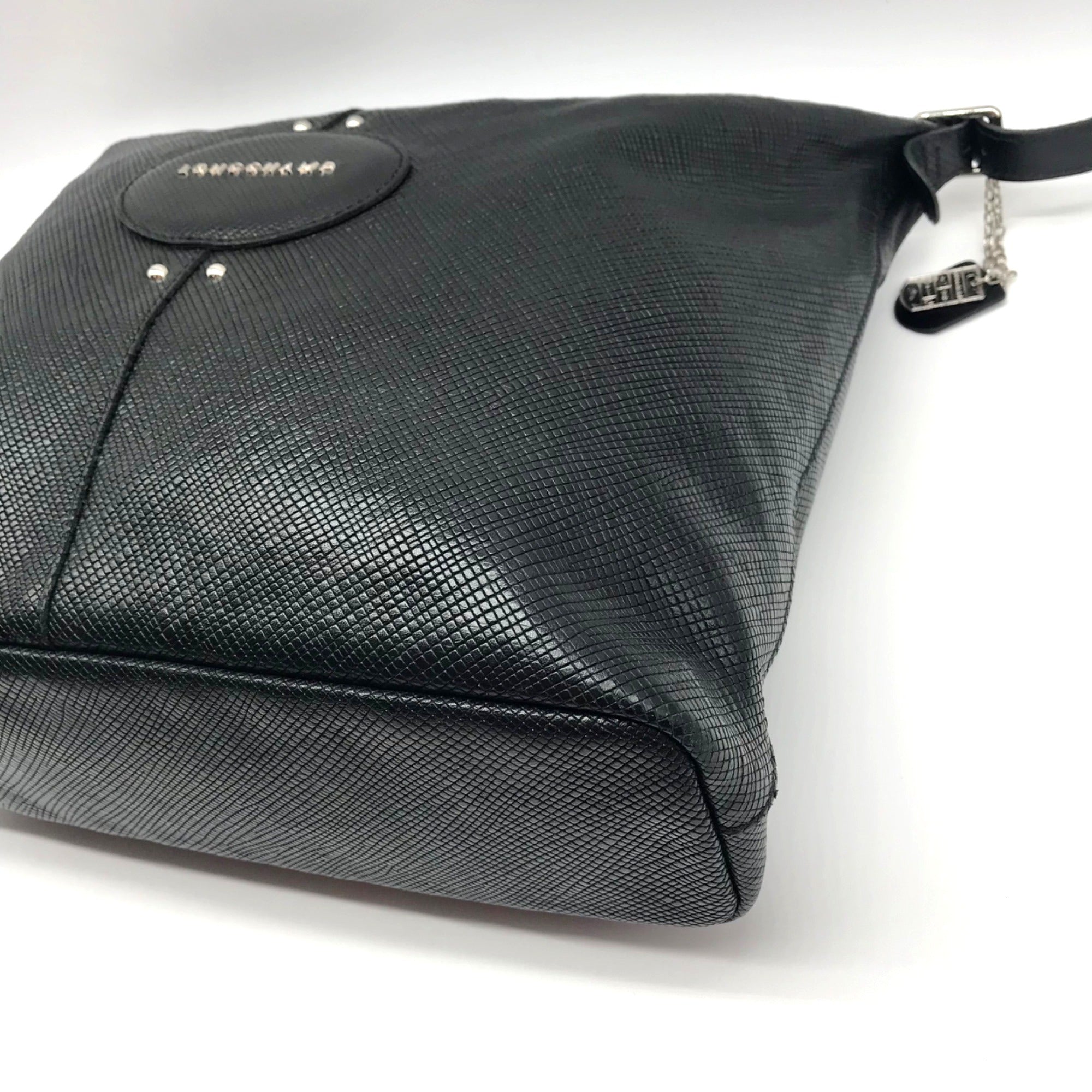 Longchamp Black Leather Hobo Bag