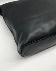 Longchamp Black Leather Hobo Bag
