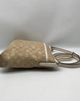 Coach Beige & Tan Signature Jacquard File Crossbody F29960