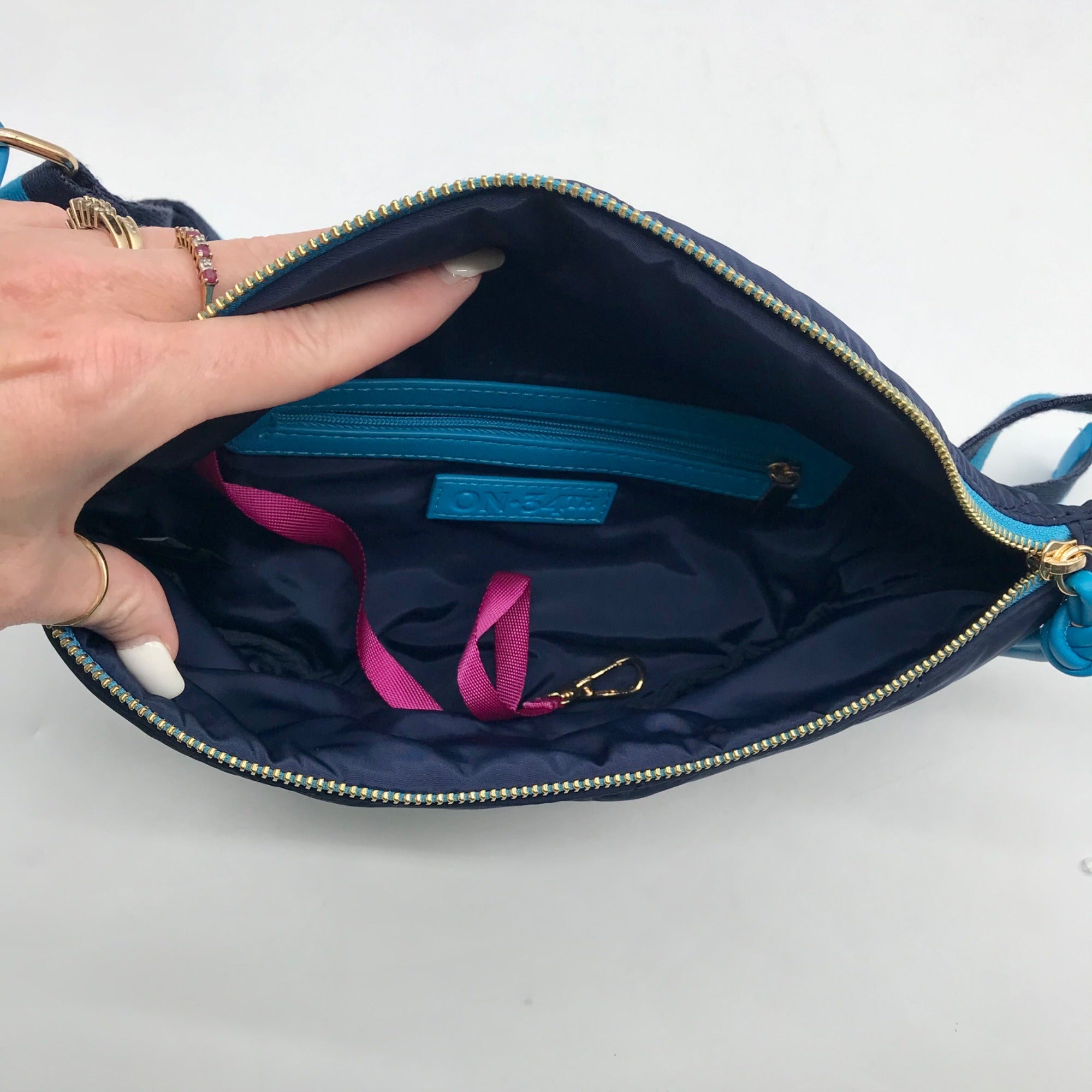 On 34th Blue Waist Belt Bag