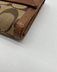 Coach Vintage Signature Soho Buckle Trifold Wallet