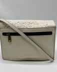 Patricia Nash White Leather Lanza Crossbody Bag