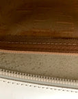 Lamarthe Cream Leather Minimalist Tote Bag