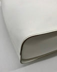 Lamarthe Cream Leather Minimalist Tote Bag