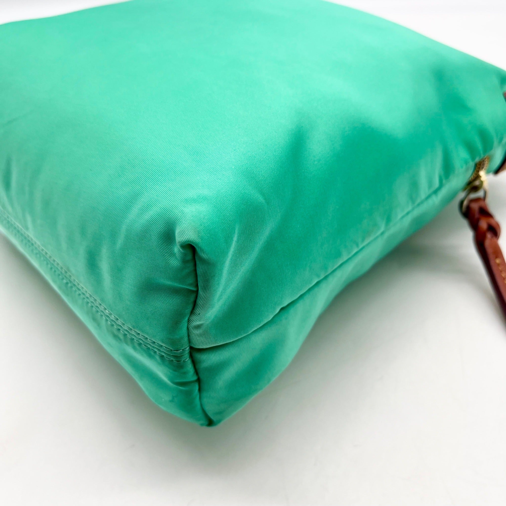 Dooney &amp; Bourke Teal Nylon Double Zip Crossbody Bag