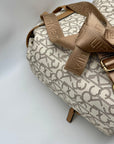 Calvin Klein White Hudson Monogram Backpack