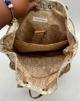 Calvin Klein White Hudson Monogram Backpack