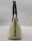 Bravo of Beverly Hills Ivory Acrylic Painted Leather Satchel Handbag