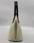 Bravo of Beverly Hills Ivory Acrylic Painted Leather Satchel Handbag