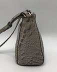 Brahmin Sand Dune Croc Embossed Leather Carrie Crossbody  Bag