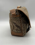 Coach Tan Signature Jacquard Messenger Bag F70283