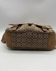 Coach Tan Signature Jacquard Messenger Bag F70283