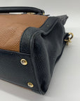 Michael Kors Hamilton Frame Black & Brown Satchel Bag