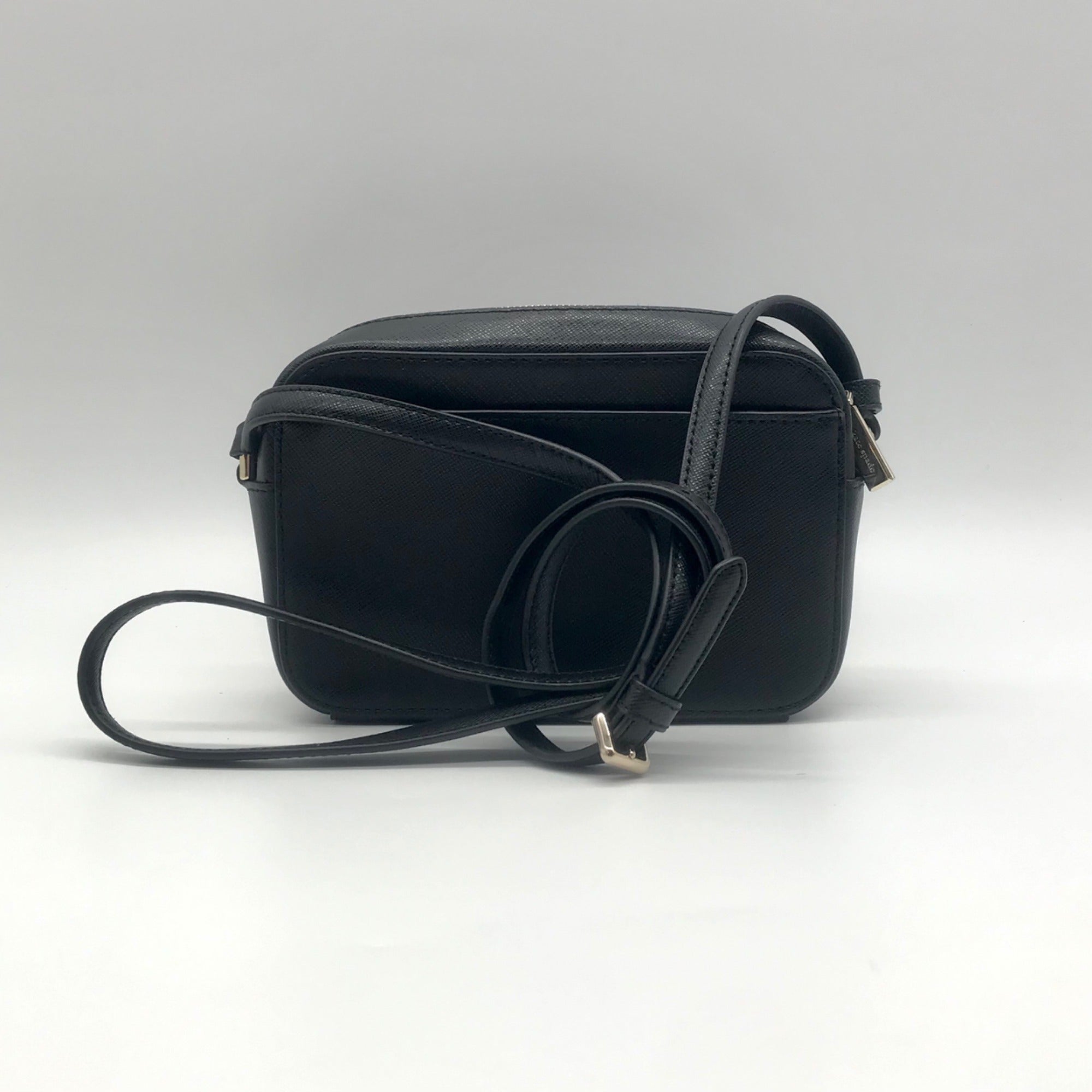 Kate Spade Black Saffiano Leather Mini Camera Bag