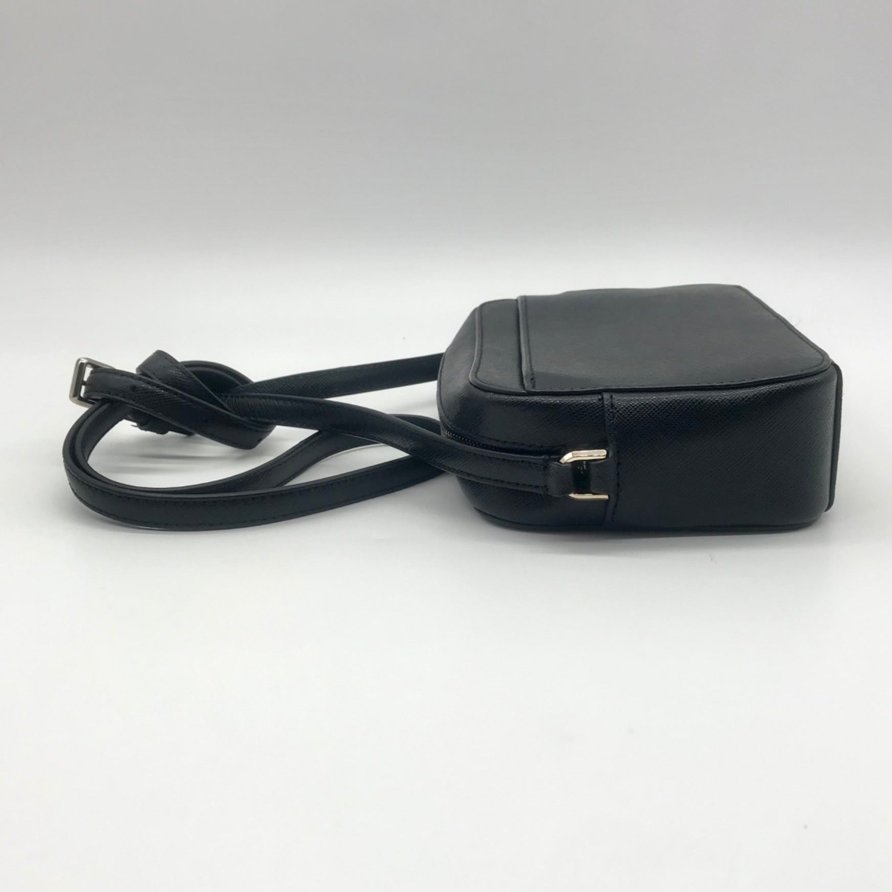Kate Spade Black Saffiano Leather Mini Camera Bag