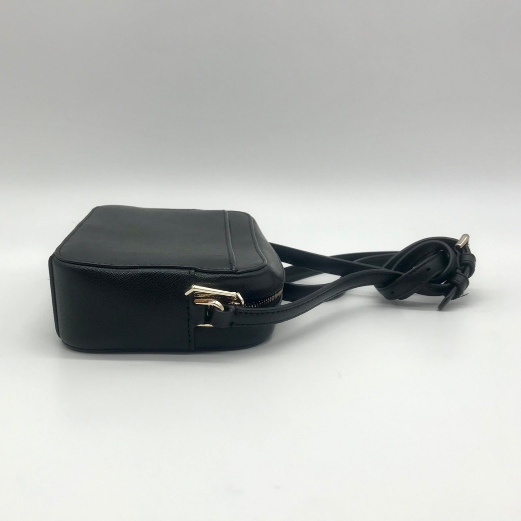 Kate Spade Black Saffiano Leather Mini Camera Bag