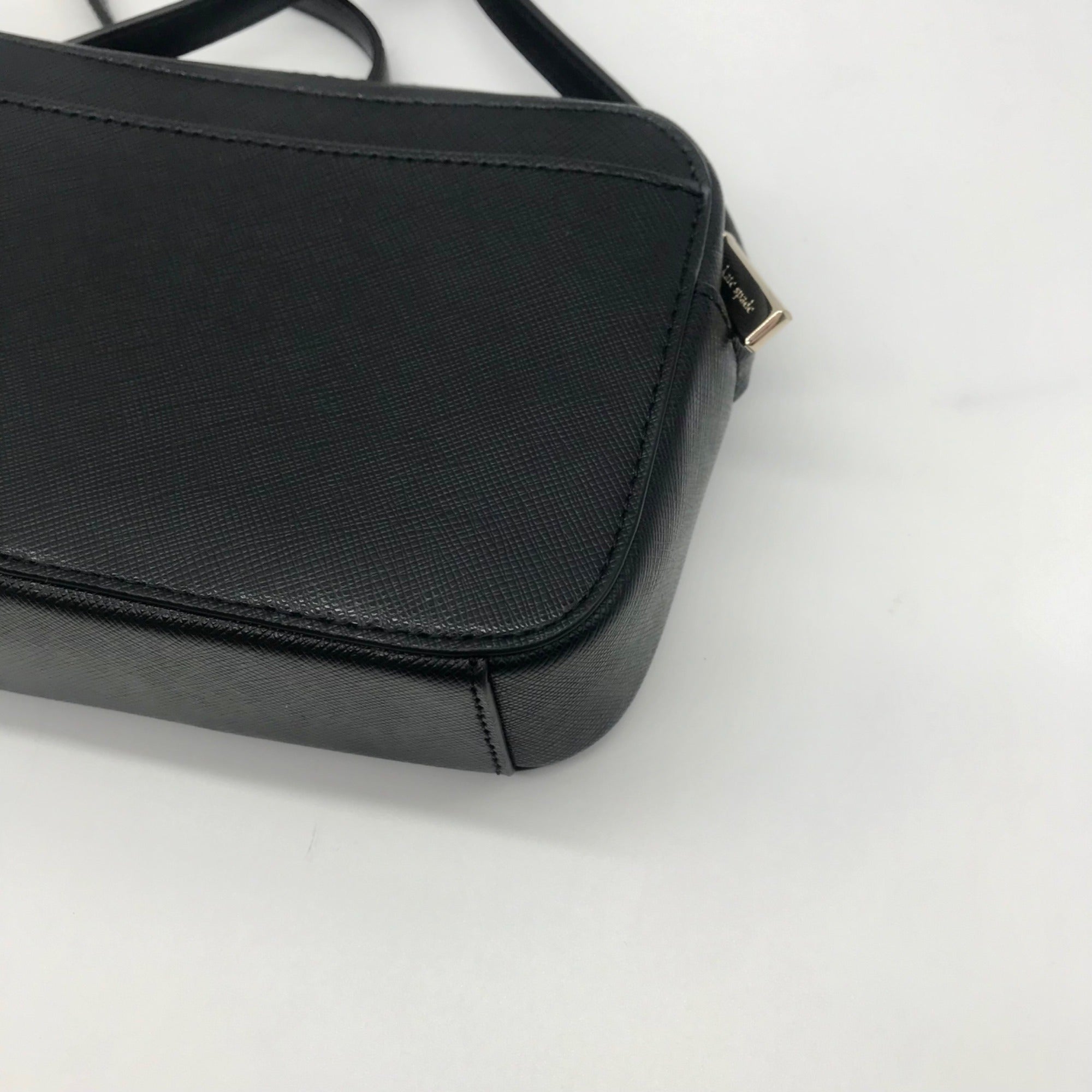 Kate Spade Black Saffiano Leather Mini Camera Bag