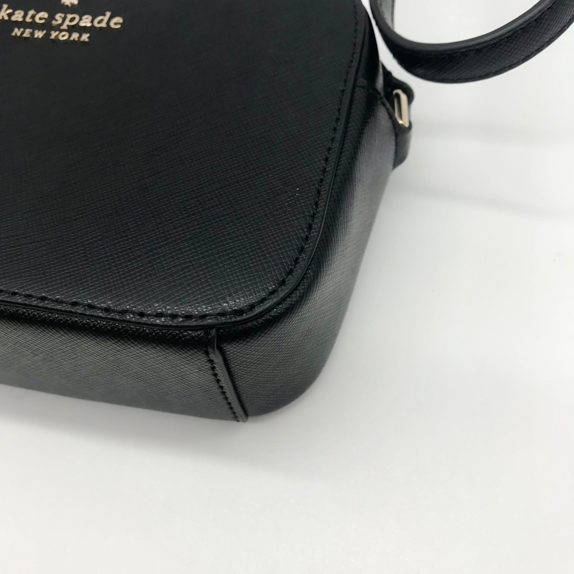 Kate Spade Black Saffiano Leather Mini Camera Bag