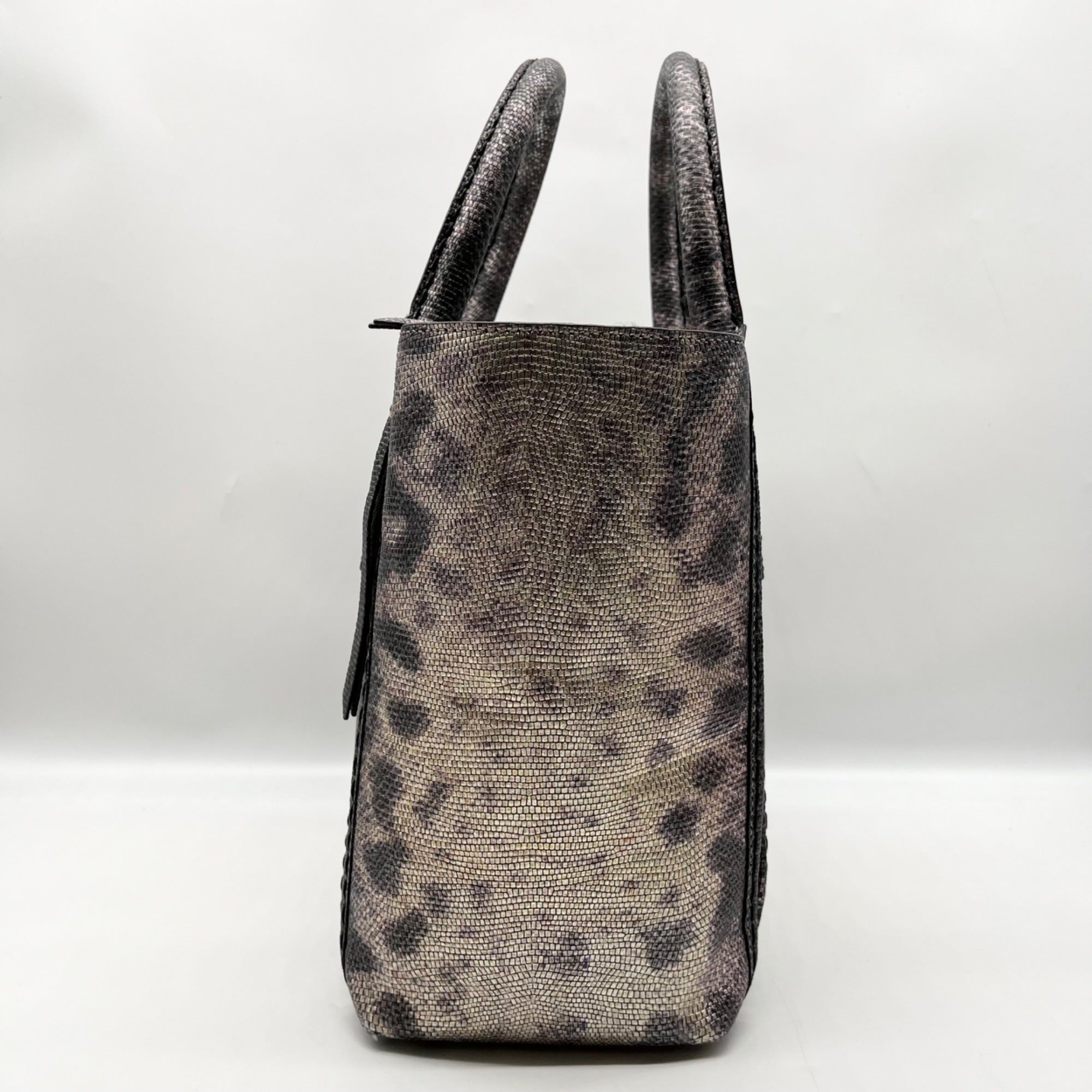 Henri Bendel A List Metallic Lizard Tote Bag