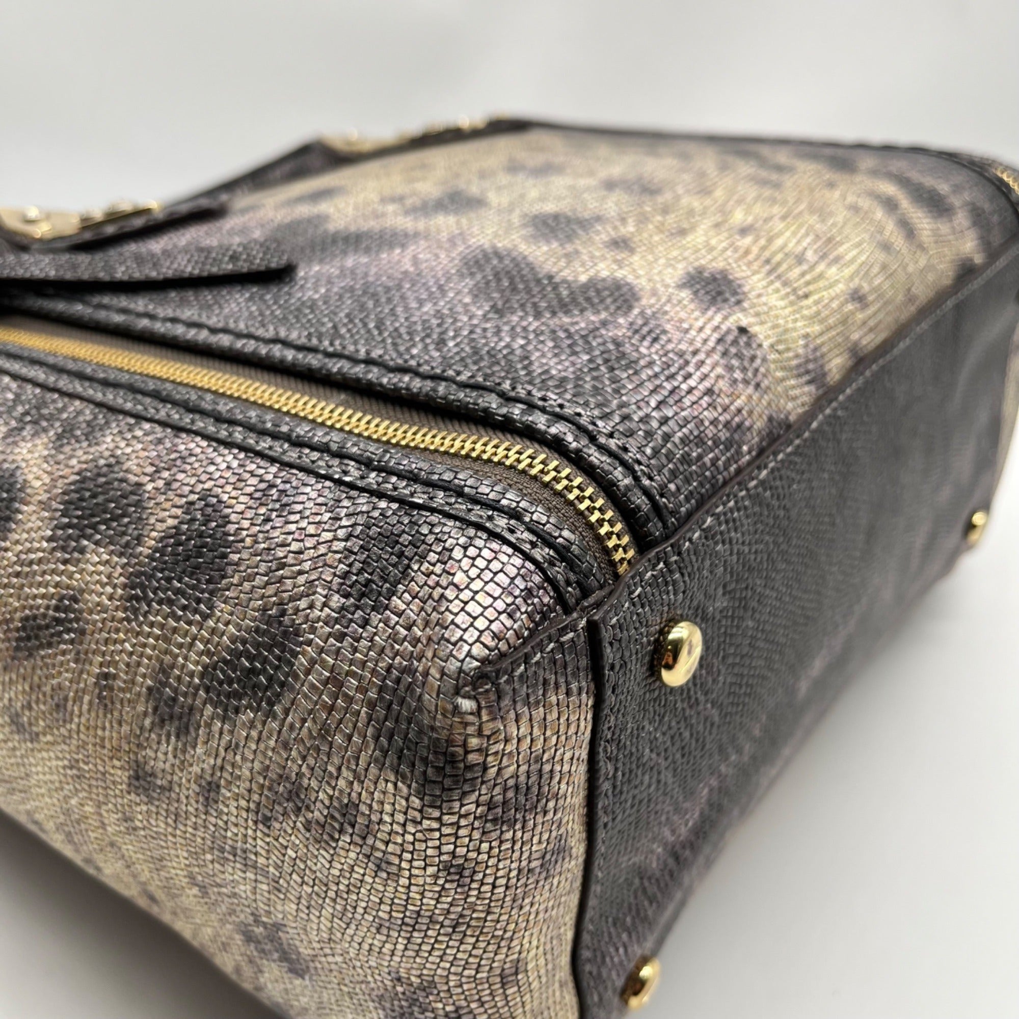 Henri Bendel A List Metallic Lizard Tote Bag