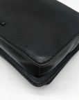 Rebecca Minkoff Black Quilted Leather Chevron Love Crossbody