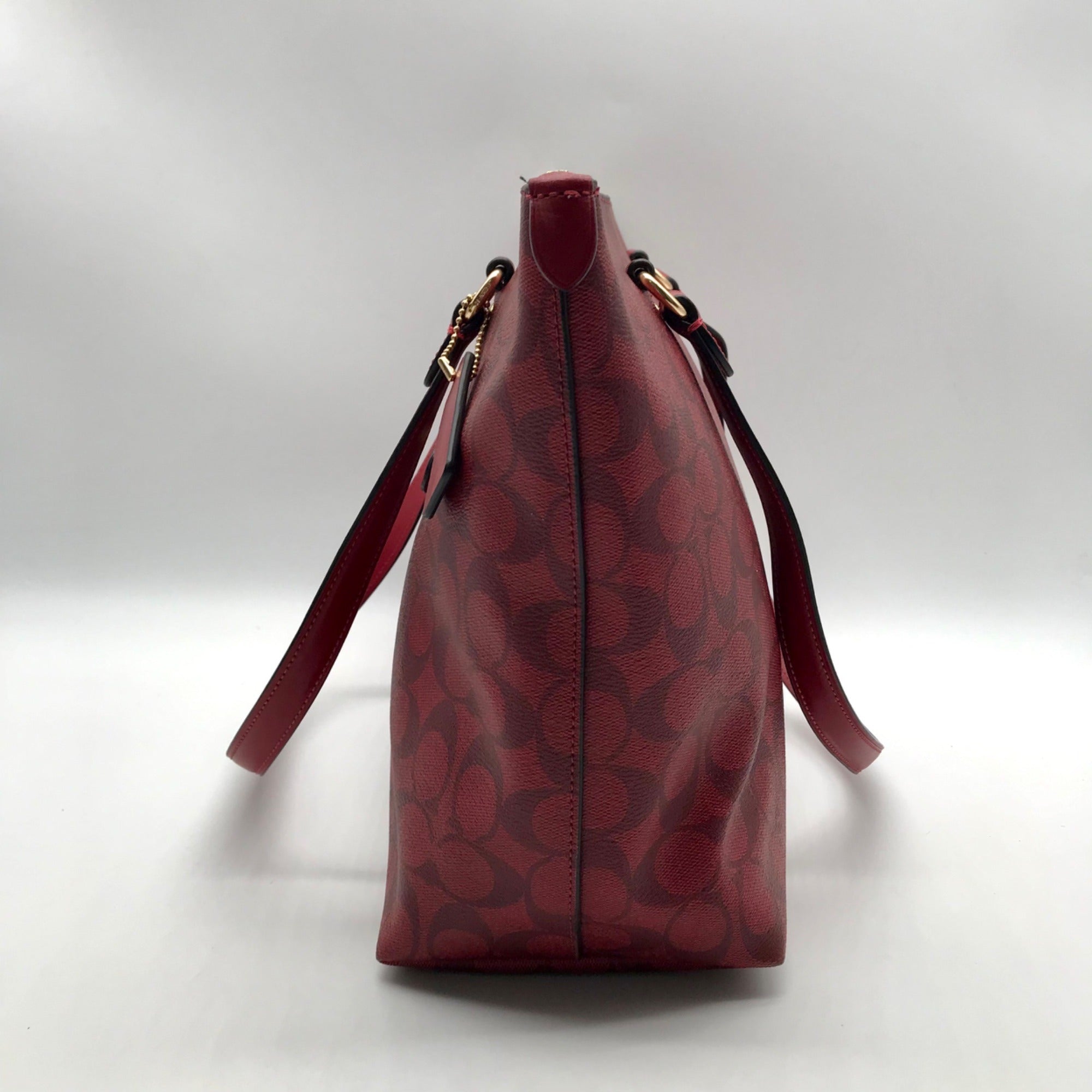 Coach Red Leather Gallery Tote Bag F79609