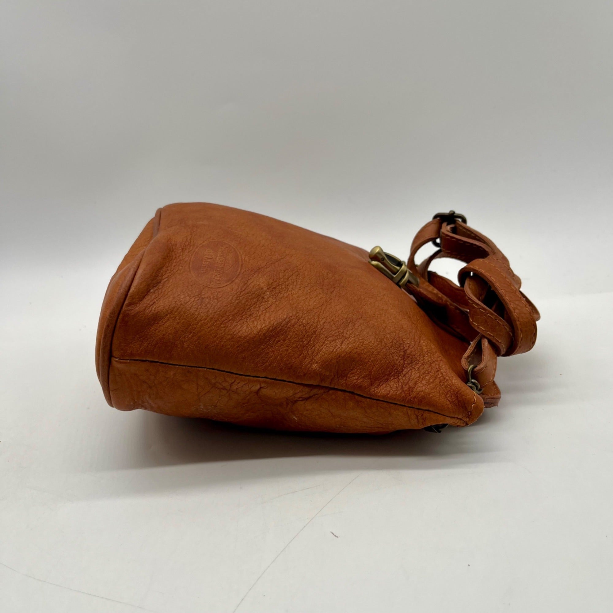 Pelletteria Di Mario Brown Leather Crossbody Bag