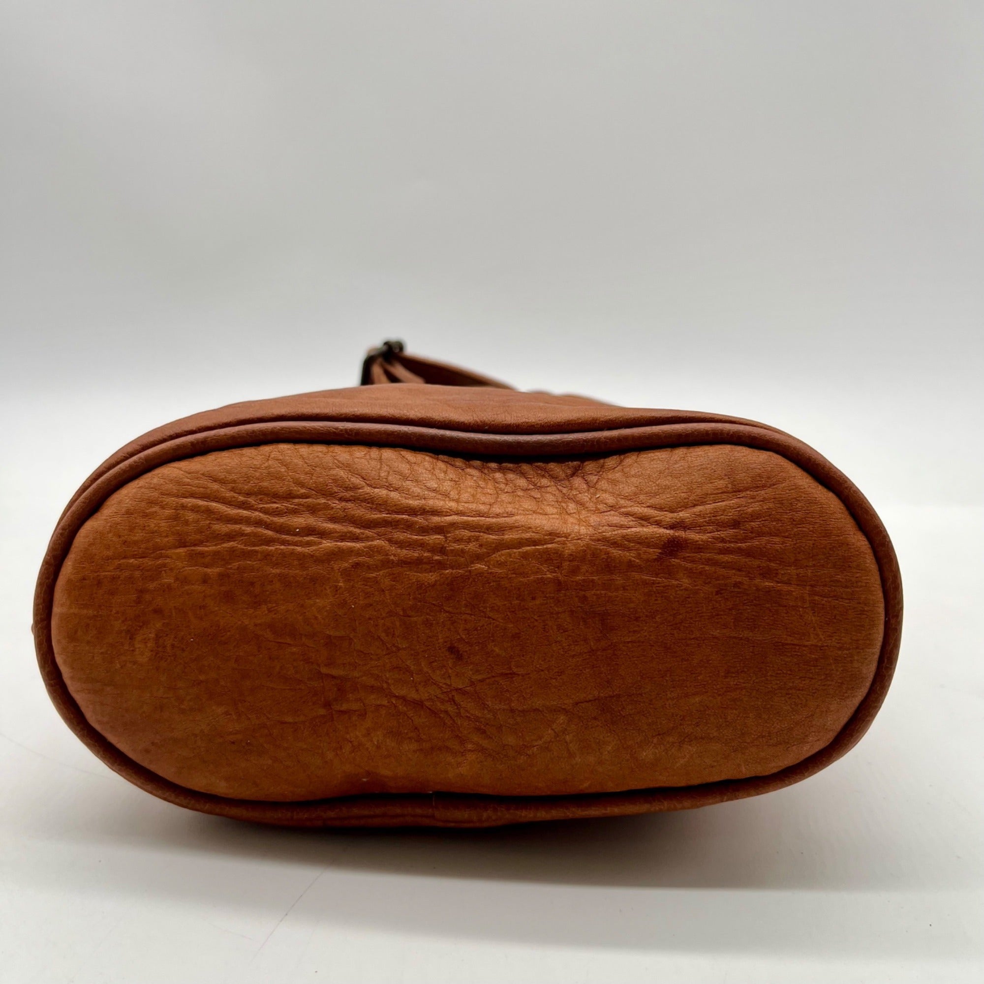 Pelletteria Di Mario Brown Leather Crossbody Bag