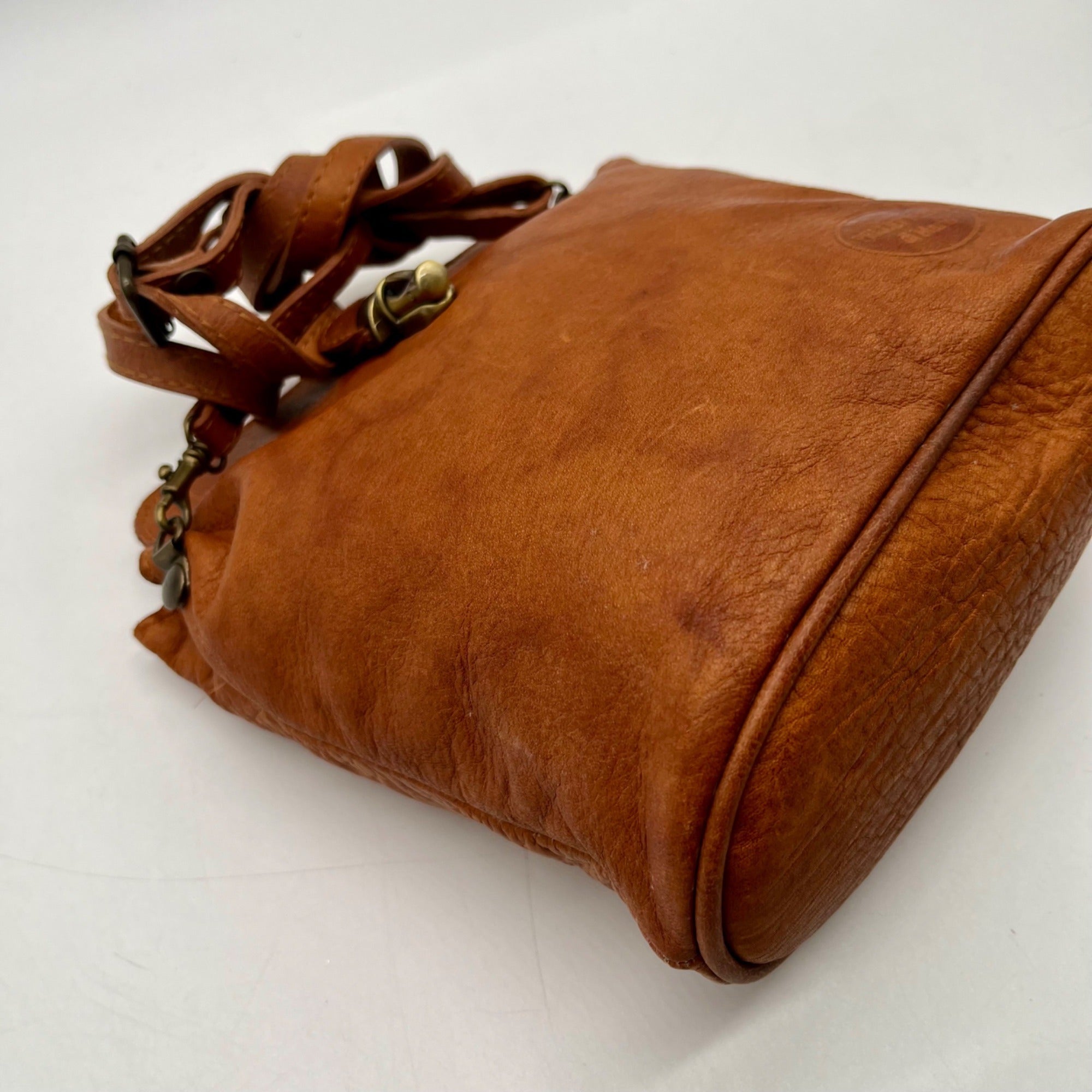 Pelletteria Di Mario Brown Leather Crossbody Bag