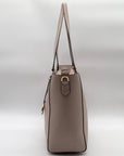 Michael Kors Nude Pebbled Leather Kimberly Large Tote