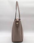 Michael Kors Nude Pebbled Leather Kimberly Large Tote